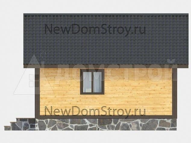 Проект каркасной бани КБ14