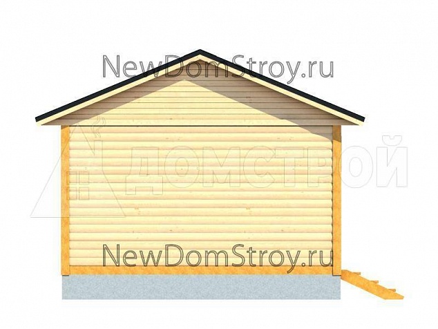 Проект каркасной бани КБ10