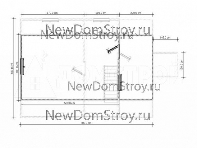Планировка 2 этажа
